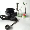 Kit de démarrage Hot Dnail Enail avec bobines de chauffage pour ongles en titane 6 en 1 portable avec pipe à eau en verre fumant de l'huile de cire de tabac aux herbes sèches