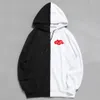 Nuovi arrivi Anime Abbigliamento Akatsuki Distintivo doppio colore di stampa Felpe Hip Hop Pullover Felpa