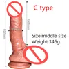 Multi tamanho super realista vibrador macio silicone líquido pênis grande com ventosa masturbação feminina brinquedos sexuais adultos para women5325700