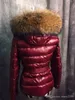 women jacket winter Warm coat thickening Female Clothes real raccoon fur collar hood down jacket