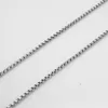 Chaînes en acier inoxydable pour hommes et femmes, 2mm, 2.5mm, 3mm, 3.5mm, 4mm, 60cm, bijoux, colliers, pendentifs, accessoires de mode DIY