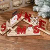 Christmas Decorations for Home Wooden Letter Xmas/Snow/Noel Santa Claus Ornaments Xmas Home Dinner Party Table Decor Navidad New Year JK1910XB