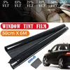 6m 0 5M bilfönster Skyddsfilm Black Tint Tinting Roll Kit VLT 8% 15% 25% 35% 50% UV-SOURT MOSTANT för AUTO349D
