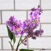 Couronnes de fleurs décoratives 4pcs / lot lilas artificiel belle flores de soie pour la maison de mariage bricolage décoration fausse fleur Arrangeme301W