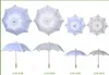 패션 수제면 흰색 레이스 우산 신부 웨딩 파라솔 장식 레이스 공예 우산 파티 장식을 보여