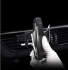 Magic Clip S5 Automático de Aperto de Carro QI Carregador Sem Fio Para IPhone XS MAX Galaxy Suporte de Ventilação de Ar de 360 ​​Graus de Rotação de Carregamento Suporte de Montagem