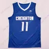 coe1 2020 New NCAA College Creighton Bluejays Jerseys 11 Marcus Zegarowski Basketball Jersey Tamanho Masculino Jovem Adulto