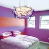 Mordern Flower Design LED Techo Controlador Remoto Dimmable Quarto Levado Lâmpada Pingente Lâmpada de Livro Luminárias Luminárias