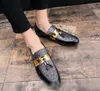 2019 nueva moda de metal borla dorada de mocasines mocasines de diseño caballero zapatos de estrés de moda de lujo zapatos de hombre