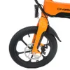 ONEBOT S6 ポータブル折りたたみ電動自転車 250W モーター最大 25km/h 6.4Ah バッテリー - オレンジ