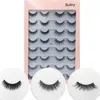 NYHET 16 par Multipack Faux 3D Mink Ögonfransar Lösögonfransar Handgjorda Wispy Fluffy Långa False Mink Fransar Naturlig Makeup Verktyg Ögonfransar