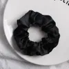 Satin Hair Scrunchies Women Scrunchie Pack Women Elastic Hair Bands Girls Headwear Solid Silky Donut Grip Loop Ponytail Holder