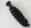 human hair products 3pcs lot deep curly wave hair weaves bundles with natural color free dhl