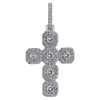 Hip Hop Custom Iced Out Cross Pendant Necklace Mens/Women Micro Paved CZ Gold Silver Color Charm Chains Jewelry Gift