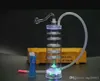 Narguilé acrylique multi-filtre Bangs en verre en gros Brûleur à mazout Pipe à eau en verre Plates-formes pétrolières sans fumer
