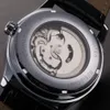 Military Watch -vinnare Kalender Automatisk Mechanical Watch Men Kvinnor Fashion Leather Gift Watch for Men189K291V