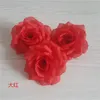 100 sztuk / partia Kwiat Głowy Sztuczny Jedwab Kamelia Rose Fake Peony Flower Head 8cm na wesele Strona główna Dekoracyjne Pływy