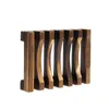 Naturlig trä tvålfack hållare lagring tvål rack tallrik behållare för bad duschplatta bricka 50pcs iia110