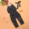 Girls Casual Sling Clothing Sets romper baby Lovely HeartShaped jumpsuit cargo pants bodysuits kids clothing children Outfit TO521977796