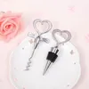 Liefde Hart Vorm Wijn Kurkentrekker Flesopener Stopper Sets Bruiloft Souvenirs Gasten Gift Gunst Bruiloft Giveaways Gift LX7579