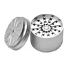 Nytt fyrskikt Aluminium Rökkvarn Metal Grinder Fan-Bladed Gear Ananas design