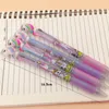 30pcs/lot Kawaii Fashion Gifts 3 In 1 Color Unicorn Ball Pen 0.5mm Roller Ball Black Ink Pen Writing Gift Party Favors