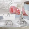 Il supporto di trasporto 20PCS Parigi romantica a tema Torre Eiffel Argento posto finale Photo Card clip Wedding tavolo decorazioni