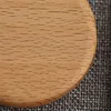 Wooden Coasters Black Walnut Beech Cup Mat Bowl Pad Round Square Coffee Tea Cups Mats Dinner Plates Kitchen Bar Tool Customizable DBC DH2570