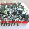 Militaire modelpoppen speelgoed, Wereldoorlog II zand tafel scène met 520 stuks soldaten, tank of vliegtuigen, voor feestdag 'verjaardag' cadeau verzamelen