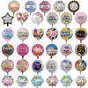 18 inch opblaasbare verjaardagsfeestje ballons decoraties helium folie ballon baby kinderen gelukkige verjaardag's ballonn speelgoed levert thuis-eenheid