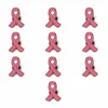 10 pçs/lote Mulheres Jóias Esmalte Fita Broche Pinos Sobrevivendo Consciência Do Câncer de Mama Esperança Lapela Botões Emblemas