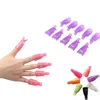 10psset Пластиковый ногтевой арт замачивание с крышки uv uv -гель для удаления лака