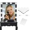 USB LED 12V Makeup лампа 10 лампы Комплект для Туалетный столик Плавное Диммируемый Голливуд Косметическое зеркало свет 8W