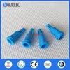 Vmatic Luer Lock Suite Caps Blue Color Dispensing Spuit Tip Stopper Schroeftype voor Industrieel Gebruik X 1000PCS