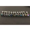 Mix Style Lot of Surgical Steel Metal Tongue Rings Barbells Funny Nasty Wordings Picture Logo Signs 14g - Length 5 8 or 16mm244g