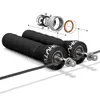 ジャンプロープアンチスキッド汗吸収吸収ベルトレーシングベアリングロープの輸出のための輸出PVC TPUの自己ロック鋼線負荷ロープスキップ