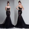 Berta Mermaid Prom Dresses Lace Applique Illusion Beaded Sweetheart Evening Gowns Customized Plus Size Special Ocn Dress