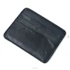 Leather Credit ID Card Holder Men Slim Mini Wallet Male Genuine Leather Purse Bag Pouch Cards Cover Case Wholesale Price