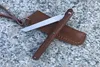 1Pcs Top Quality Ball Bearing Pocket Flipper Folding Knife D2 Satin Tanto Point Blade Rosewood Handle EDC Knives With Leather Sheath