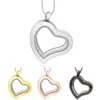 Heart magnetic glass floating charm locket Zinc Alloy (chains included for free) LSFL04