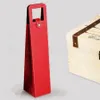 Sacchetti di vino in pelle PU portatile di lusso Custodia per imballaggio di bottiglie di vino rosso Scatole regalo con accessori per manubrio Confezione regalo RRA2008