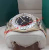Reloj de lujo 9 Mens Style DateJust II 43MM 228349 116300 Full Iced Full Vs Bigger Diamond Watch Automatic Fashion Men039s Watch2984106