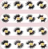 Custom Private Label Makeup Strip Mink lashes 3D Soft Natural Long Fluffy Crisscross Thick 25MM 5D Mink Eyelashes Crystal Diamond 8045008