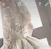 Chic Long Sleeves Ball Gown Dresses Lace Applique Sexy Off The Shoulder Custom Cathedral Train Wedding Dress Vestidos De Novia 403