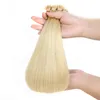 100% Indian Human Blonde 14-24 cal 1g Nici Pre Bonded Remy Prosto Włoski Keratyn I Wskazówka Włosy Extensions Capsule