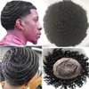 360 Onda Afro Capelli Q6 Parrucchino Anteriore Del Merletto Parrucca da Uomo Parrucchino Pieno Del Merletto 10A Sostituzione Dei Capelli Umani Vergini Peruviani per Gli Uomini 5028549