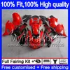 Injektion för Kawasaki ZX 14R ZZR1400 2006 2007 2008 2009 2010 2011 Red Black 223MY.27 ZZR-1400 ZX-14R ZX14R 06 07 08 09 10 11 Fairings