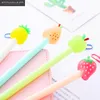 4pcs fruta gel caneta fofa caneta estacionária kawaii suprimentos em gel de tinta de tinta Escola estacionária fornecedores de fornecedores Gabinete de presente