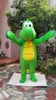 2019 Factory Green Dragon Dinosaur Mascot Costume Cartoon Clothing Adult Size Fancy Dress Party 306C