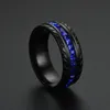 mörkblå zirkon diamantringar blå bländande kristallring lyxdesigner smycken kvinnor ringar förlovningsring för kvinnor